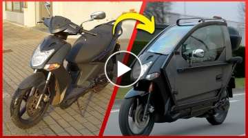 Man Makes Incredible Futuristic Motorbike from Old Scooter | by Meanwhile in the Garage