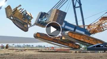 Extreme Dangerous Fails Biggest Crane Compilation - Heavy Equipment Gone Wrong