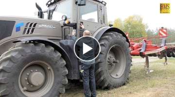 Gepanzerter John Deere 6215R Schlepper REBO-Rack - armored tractor - Rheinmetall Defence - German...