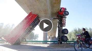 Amazing Dangerous Idiots Dump Trucks Operator Skill - Oversize Load Heavy Equipment Machines Work...