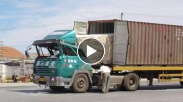Amazing Dangerous Idiots Dump Trucks Operator, Powerful Tractor Heavy Equipment Machines Working