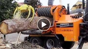 Amazing Biggest Heavy Duty Wood Chipper Machines - Fast Extreme Tree Shredder Technology