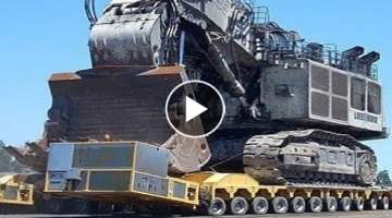 Dangerous Biggest Fastest Heavy Equipment Excavator Truck Operator, Extreme Heavy Machines Workin...