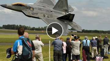 Awesome F-22 Raptor Falls/freefall from sky in full control 4K